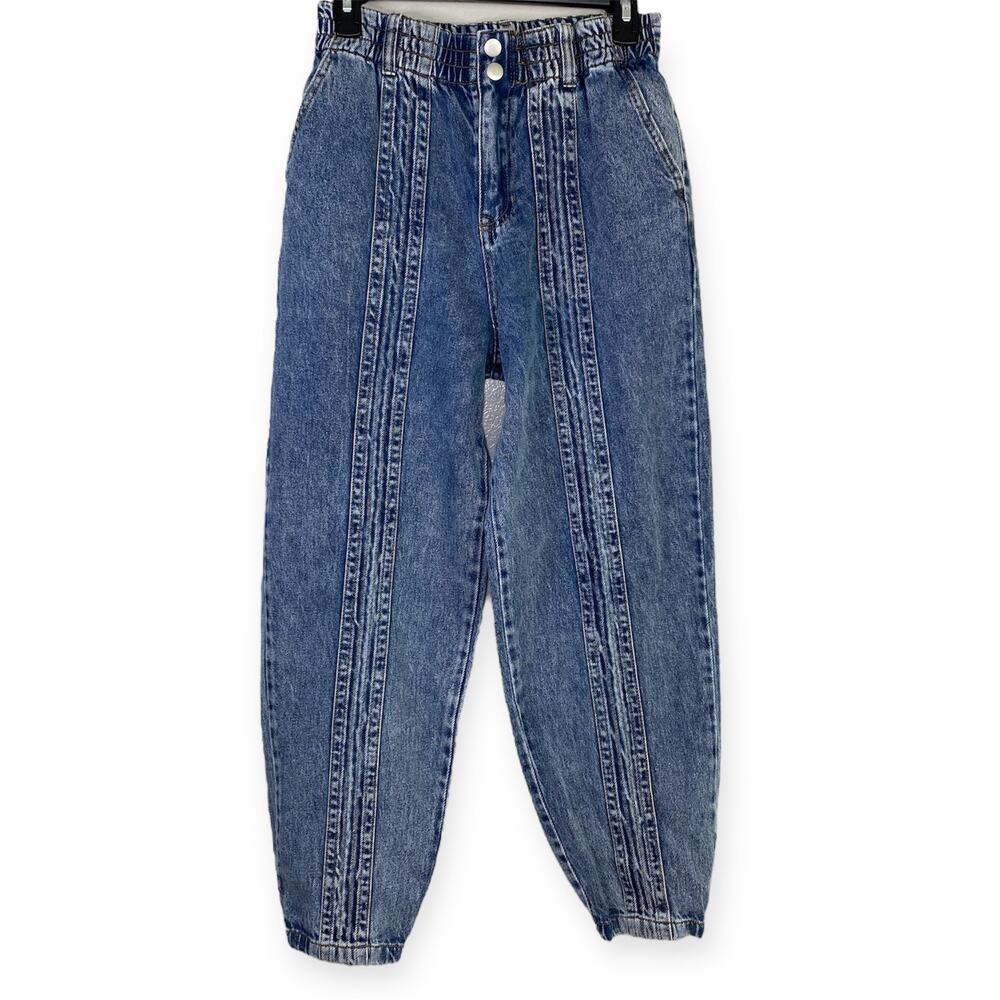 Signature 8 Women’s Small Blue Paneling Denim Jeans